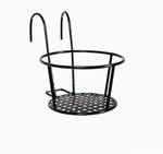 30 Pieces European Balcony Railing Flower Rack Hanging Iron Guardrail Window Sill Flower Pot Rack Meat Rack Black