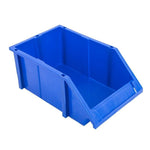 6 Pieces Vertical Material Box Inclined Screw Storage Box Parts Box Tool Box Shelf Finishing Box Blue 390 * 255 * 150 (ultra Thick)