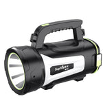 Super Bright LED Searchlight Rechargeable Flashlight 550 Lumen Handheld Spotlight 6000mAh USB Output Power Bank For Outdoor Lighting