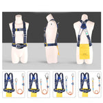 Safety Rope Full Body Safety Harness Roof Construction Fall Protection Adjustable for Aerial Work, Electrician, Outdoor, Construction, Rappelling