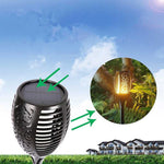 Solar Flame Lamp, Outdoor Waterproof Courtyard Lamp, Lawn Decoration Lamp, LED, Torch Atmosphere Lamp, Ground Plug Lamp