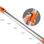 Pruning Loppers,Tree Pruner,With SK-5 High Carbon Steel Blades,Telescoping Aluminium Lightweight Handle,Branch Cutter,Tree Trimmer, Garden Tools(Orange)