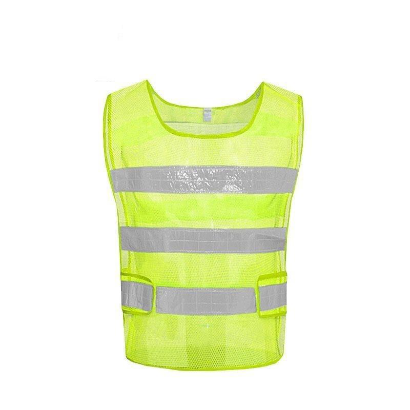 10 Pieces Reflective Vest Reflective Vest Fluorescent Mesh Safety Warning Environmental Sanitation Construction Site Duty Riding Vest Silver Highlight Automobile Traffic Suit Safety Suit Fluorescent Yellow Net