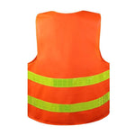 6 Pieces Personal Safety Protection Clothing Reflective Suit Reflective Vest Orange