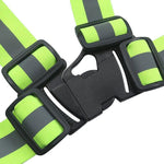 6 Pieces Elastic Reflective Strap Reflective Strap Fluorescent Reflective Vest Riding And Running Reflective Vest Safety Suit Fluorescent Yellow