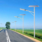 50W Light-Controlled Intelligent Sensor Street Lamp Outdoor LED Solar Street Light with 4m Lamp Pole IP65