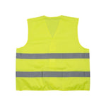 10 Pieces Velcro Fluorescent Reflective Vest Parallel Fluorescent Strip L Yellow Light and Convenient