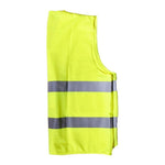 10 Pieces Velcro Fluorescent Reflective Vest Parallel Fluorescent Strip L Yellow Light and Convenient