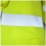 10 Pieces Velcro Fluorescent Reflective Vest Parallel Fluorescent Strip L Yellow Light and Convenient