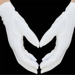 12 Pairs*6 Yarn Gloves White Ceremonial Gloves White Cotton Gloves