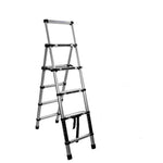 Telescopic Ladder, Folding Herringbone Ladder, Multi-functional Aluminum Alloy Engineering Ladder, Thickened Five Step Lifting And Climbing Mobile Stairs