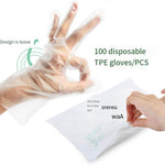 15 Bags Disposable Food PE Gloves Cosmetic And Sanitary Film Catering And Barbecue Gloves 100 Pieces / Bag Transparent Average Size