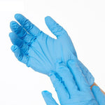 100 / Box Disposable Nitrile Gloves Powder Free Laboratory Gloves Thin Working Labor Protection Cleaning Gloves S Blue