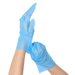 6 Boxes Disposable Food Grade Food Processing Workshop Family Hotel Thickened TPE Blue Gloves Size S (100 pieces / box)