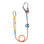 Safety Rope Single Hook 3m +Buffer Bag Connecting Rope Electrical Work Safety Rope Construction Outdoor Fall Prevention High Altitude Protection