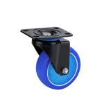 10 Pcs Caster TPR Silent Rubber Wheel Hand Cart Caster 3 Inch Single Wheel