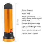 6 Pieces Bright Strong Light Flashlight 10w