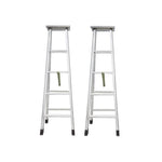 Folding Herringbone Engineering Ladder Aluminum Alloy Herringbone Ladder Custom Thickened Double Side Ladder Type A Herringbone Ladder 1.5m 5 Steps