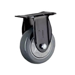 3 Inch Fixed Dark Grey Polyurethane (pu) Caster Medium Directional Wheel 4 Sets / Set