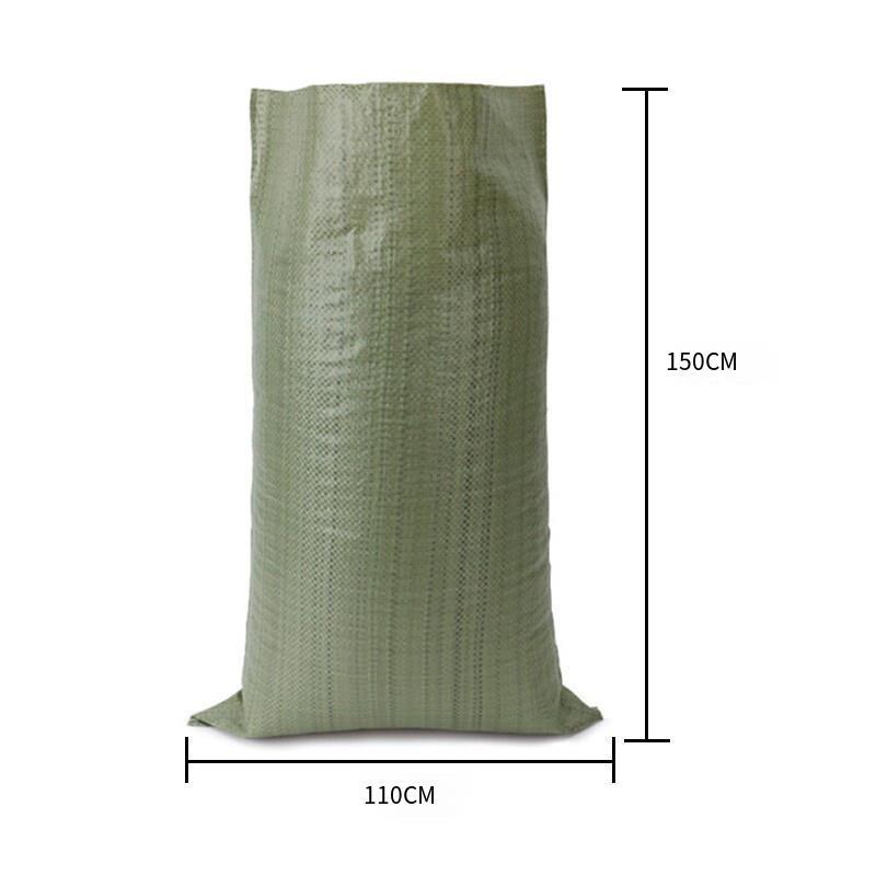 6 Pieces Moisture-proof Waterproof Woven Bag Snakeskin Bag Express Parcel Bag Packing Load Bag Cleaning Garbage Bag 110 * 150 5 Pieces Gray Green