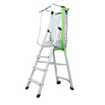 Miter platform A Type Thickened Aluminum Alloy Ladder With Safety Net 3m