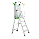 Miter platform A Type Thickened Aluminum Alloy Ladder With Safety Net 3m