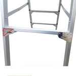 Miter platform A Type Thickened Aluminum Alloy Ladder With Safety Net 2m