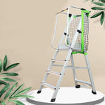 Miter platform A Type Thickened Aluminum Alloy Ladder With Safety Net 2m