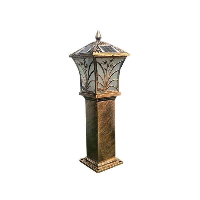 Lawn Lamp Outdoor Lawn Garden Lamp Waterproof Landscape Lamp 65cm Die Casting Aluminum Solar  Bronze