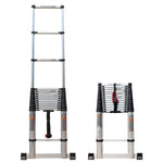 5m Elevator Telescopic Aluminum Alloy Ladder Multi-functional Thickened Folding Ladder 2.5m Extended 5m