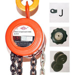 HS-Z02 Round Chain Block Chain Lifting Hoist Equipment Implement Manganese Steel Orange 2t 6m