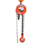 HS-Z02 Round Chain Block Chain Lifting Hoist Equipment Implement Manganese Steel Orange 2t 6m