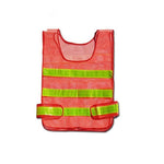 15 Pieces Red Night Reflective Mesh Vest Reflective Vest Safety Clothing For Sanitation Workers Traffic Construction Warning Reflective Clothing