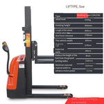 Forklift Walking Electric Hydraulic Stacker Electric Pallet Stacker Lift Forklift Walking 1.5t, 3m