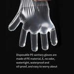 5000 Pieces Disposable PE Gloves Film Gloves Sanitary Gloves Catering Hairdressing Transparent Gloves