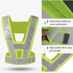 15 Pieces Reflective Safety Strap Safety Vest Fluorescent Yellow Highlight Traffic Safety Warning Reflective Vest Construction Riding Safety Suit