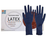 50 Pieces / Box L Size Gloves Powder Free Disposable Temporary Use Of Latex Blue Gloves