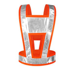 15 Pieces Reflective Vest, Worker's Vest, Safety Elastic Elastic Strap, Riding Reflective Strap, Carrying Strap, Fluorescent Running Reflective Vest, Orange