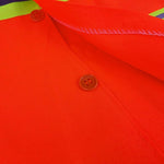 6 Pieces Button Type Reflective Vest Safety Vest Sanitation Workers Labor Protection Vest Road Cleaning Work Clothes Body Protection Clothing - Orange