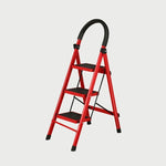 Ladder Folding Ladder Thickening Indoor Herringbone Ladder Mobile Stair Telescopic Ladder Multifunctional Ladder Three Steps