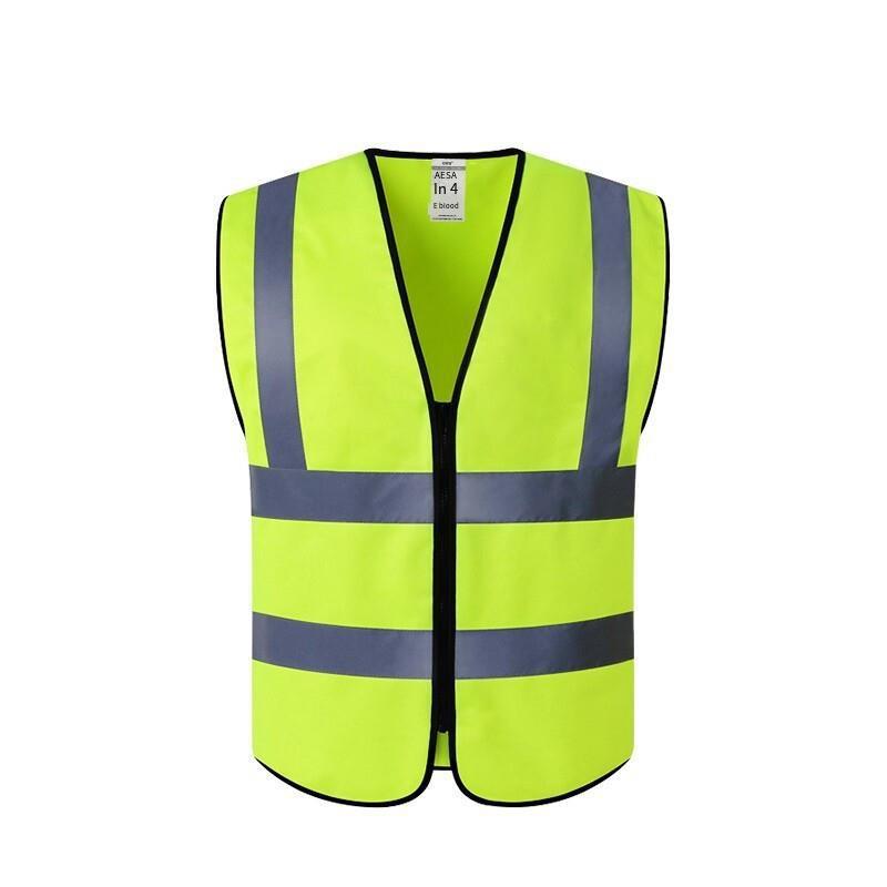 6 Packs Reflective Vest Fluorescent Green Reflective Vest Construction Reflective Vest Riding Reflective Vest Safety Vest