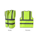 6 Packs Reflective Vest Fluorescent Green Reflective Vest Construction Reflective Vest Riding Reflective Vest Safety Vest