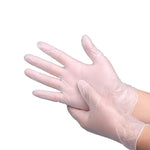 100 Pieces/Bag Disposable PVC Gloves Disposable Protective Gloves Safety Gloves 232mm Free Size