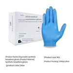 1000 Pieces / Box L Size Gloves Disposable Synthetic Nitrile Blue Gloves