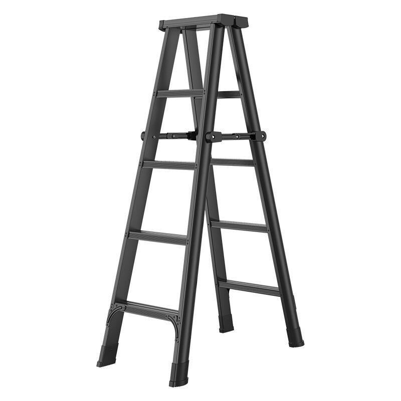 Thickening Double-sided Miter Ladder Widening Multi-functional Folding Engineering Ladder Double-sided Ladder Carbon Steel + Aluminum Alloy (Eight Steps)