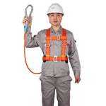 Safety Belt Safety Harness Kits Adjustable Climb Harness Safety Belt Aerial Work Fall Protection Half Body Three Point Safety Rope 5m