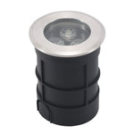 LED All Stainless Steel Small Buried Lamp Outdoor Embedded Waterproof Small Buried Lamp 62 * 80mm Warm Light  12v