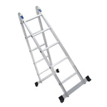 1.8m Aluminum Alloy Ladder Multi Function Folding Herringbone Engineering Dual Purpose Thickened Joint Vertical Ladder 1.8m