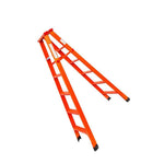 5.9FT Folding Ladder Carbon Steel Double Side Ladder Thickening Commercial Indoor Engineering Miter Ladder 1.8m Carbon Steel