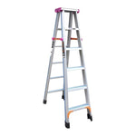 2.4m Widened And Thickened Full Antiskid Engineering Ladder Multifunctional Folding Ladder Aluminum Ladder 2.4m Full Antiskid 8 Steps